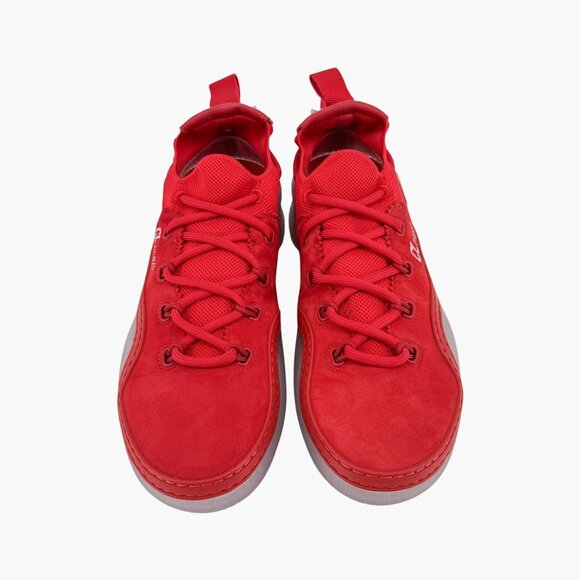 Louboutin Arpoador Drawstring Sock Sneaker Red Suede Size 40 US 10 Women Low Top - Picture 2 of 15